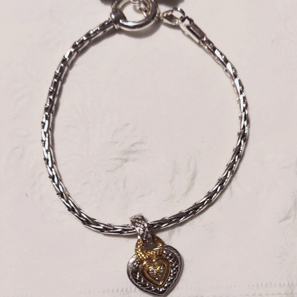 Double Duty Toggle Heart Braclet - image 1